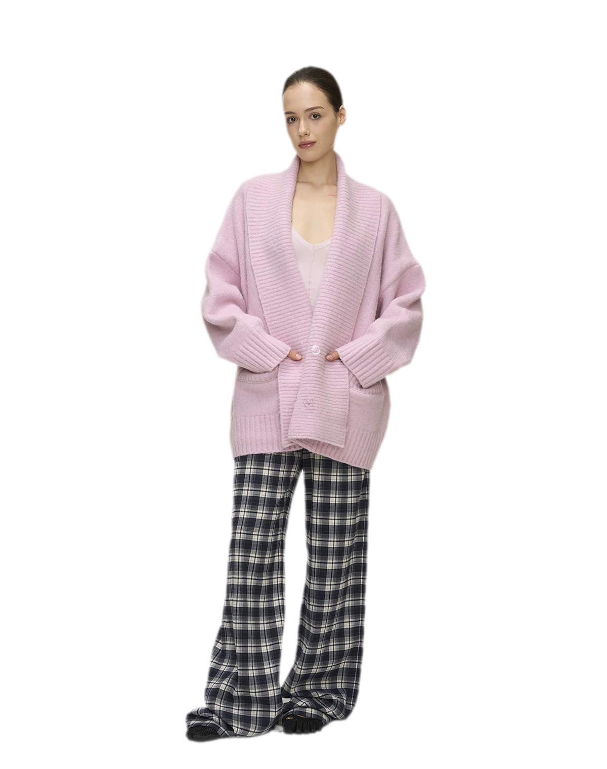 Dense Knit Shawl Cardigan