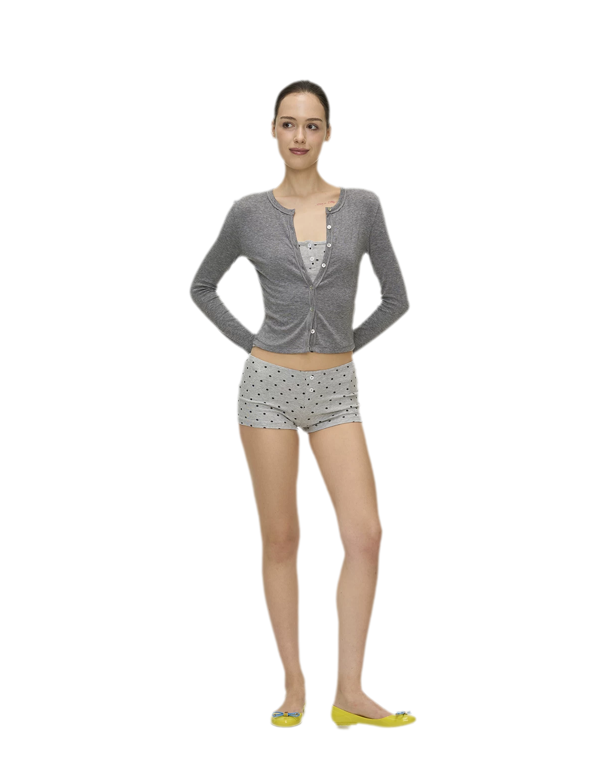 Polka Dot Embroidered Set