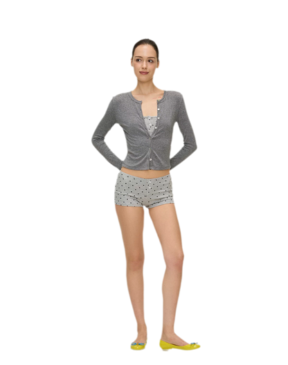 Polka Dot Embroidered Set