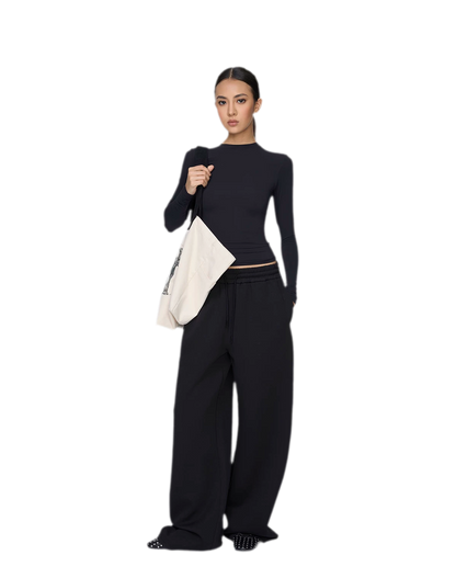Air Cotton Wide-Leg Sweatpants