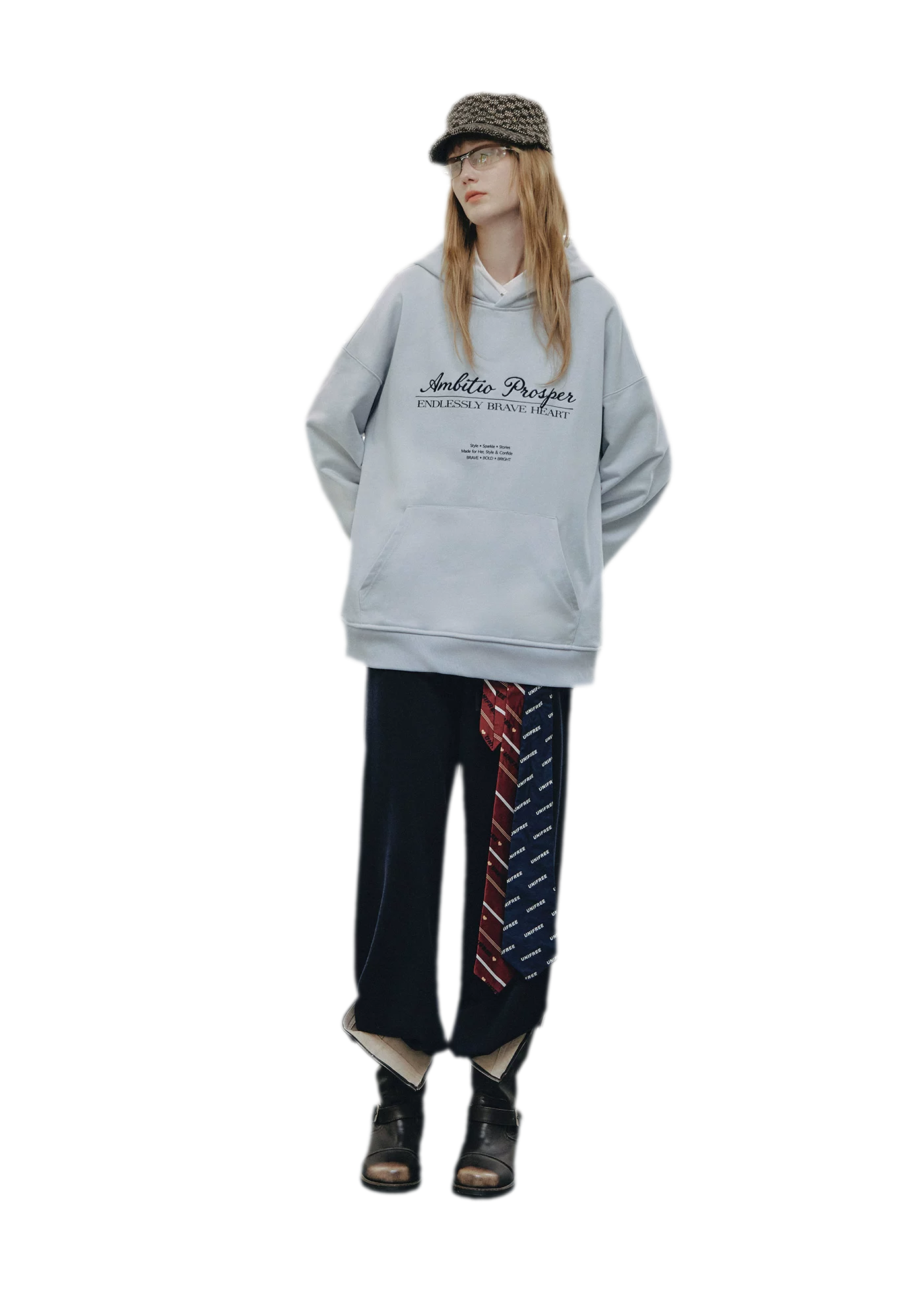 Embroidered Cotton Hooded Sweatshirt