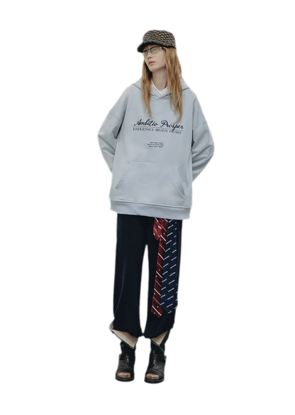 Embroidered Cotton Hooded Sweatshirt