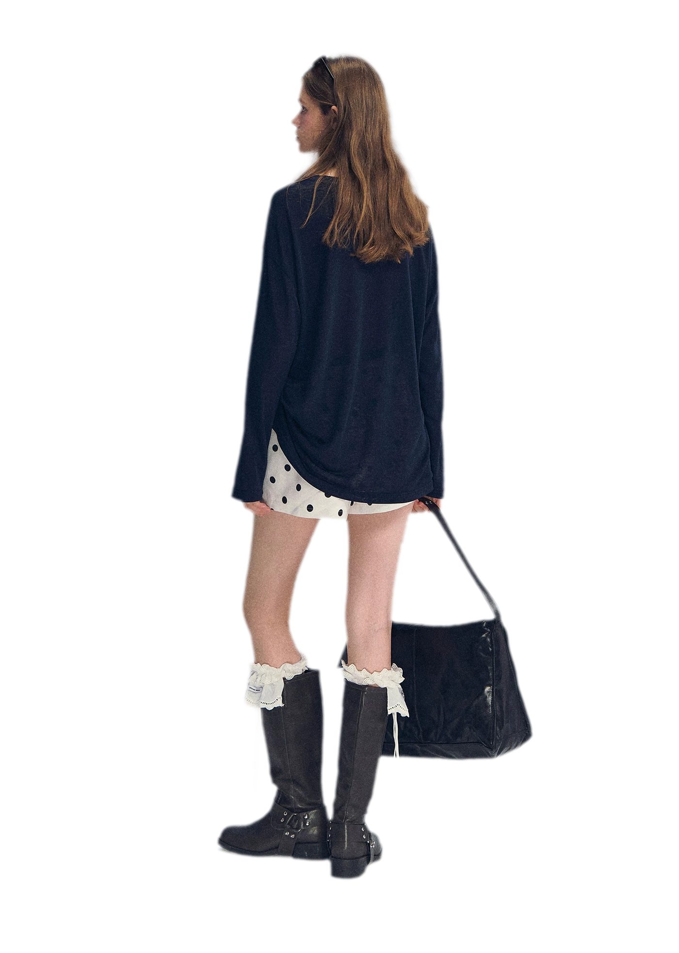 Lyocell Print Long Sleeve Top