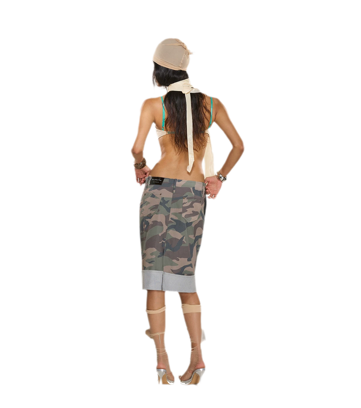 Textured Cutout Halter Camisole