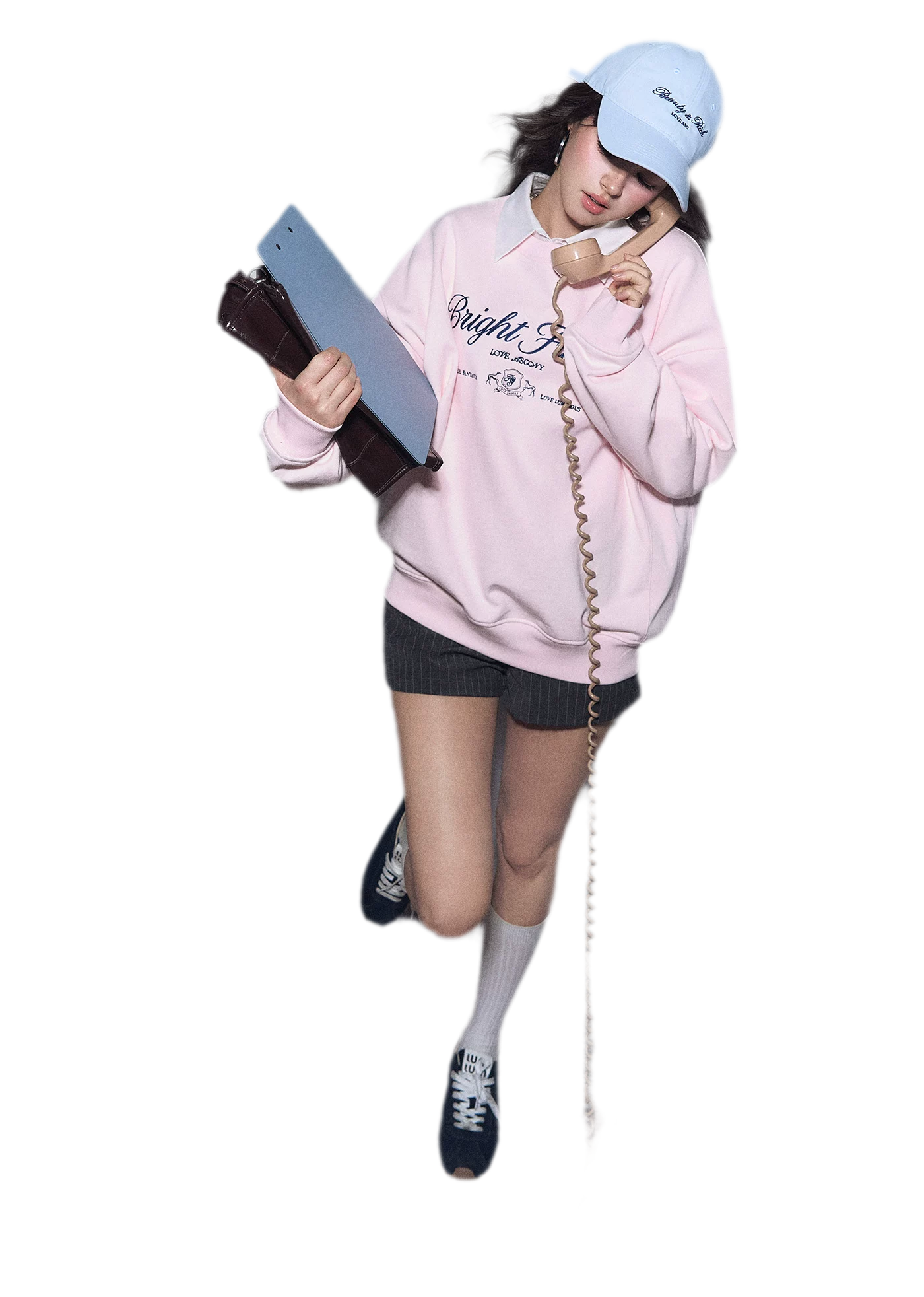 Embroidered Graphic Crewneck Sweatshirt