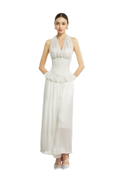 Nanyang Chiffon Halter Bustier