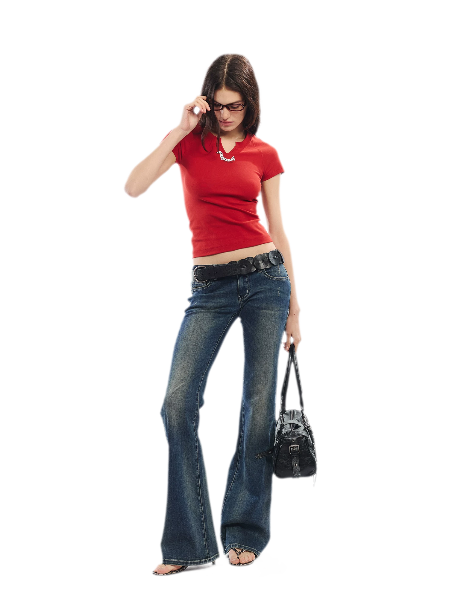 Summer V-neck Slim Fit T-shirt