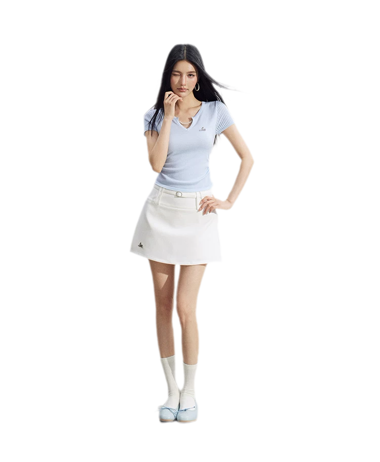 Tailored A-Line Mini Skort