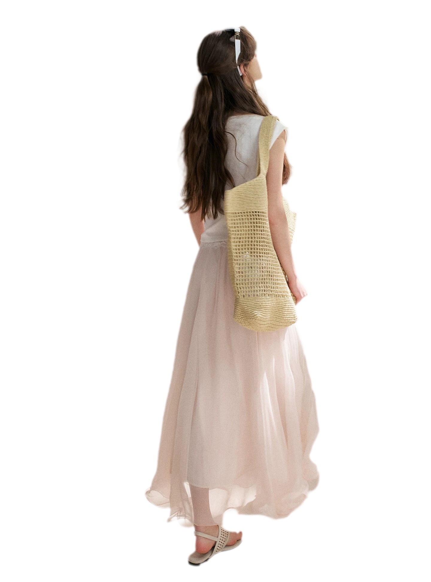 Sakura and Spring Stream A-Line Skirt