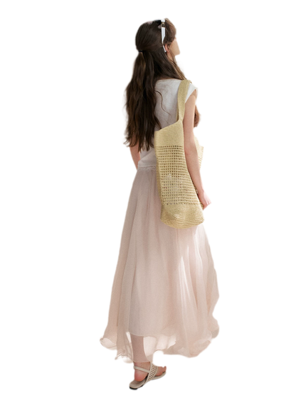 Sakura and Spring Stream A-Line Skirt