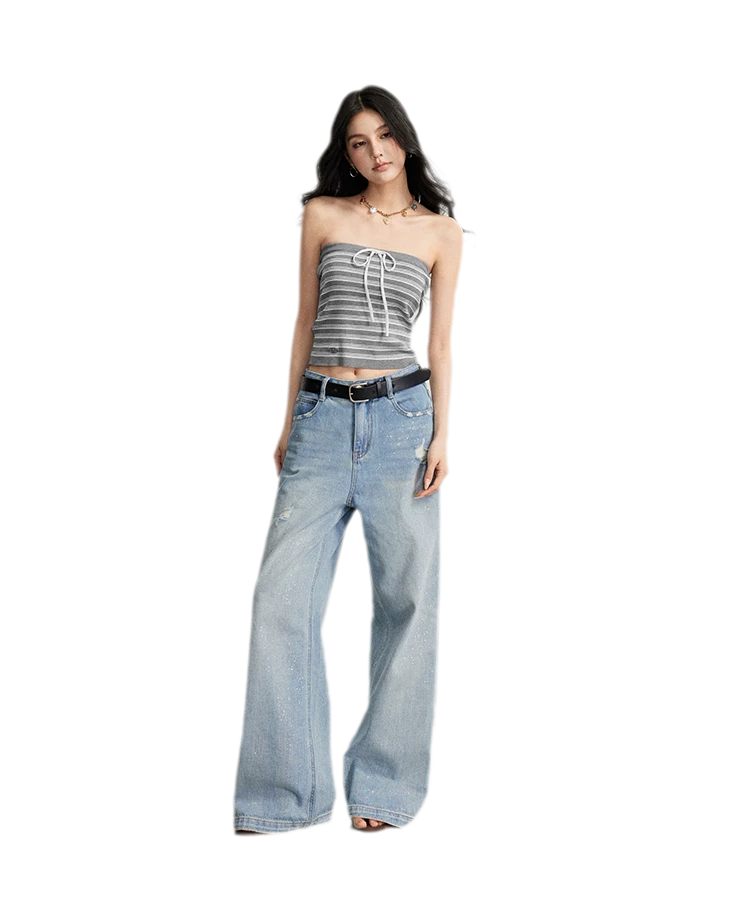 Striped Knit Bustier