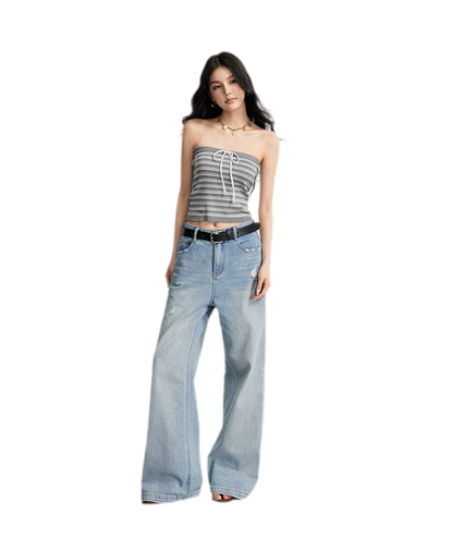 Striped Knit Bustier