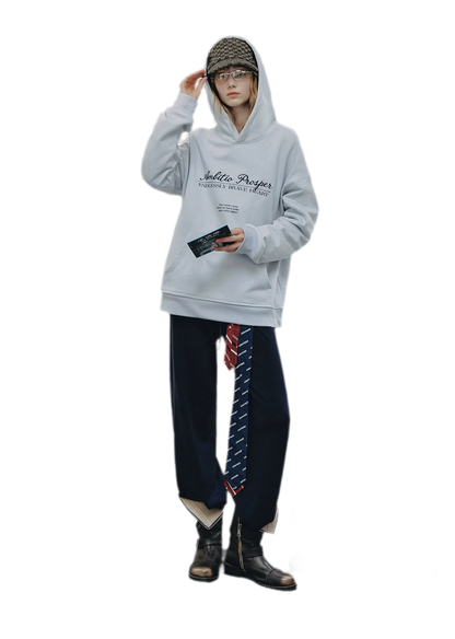 Embroidered Cotton Hooded Sweatshirt
