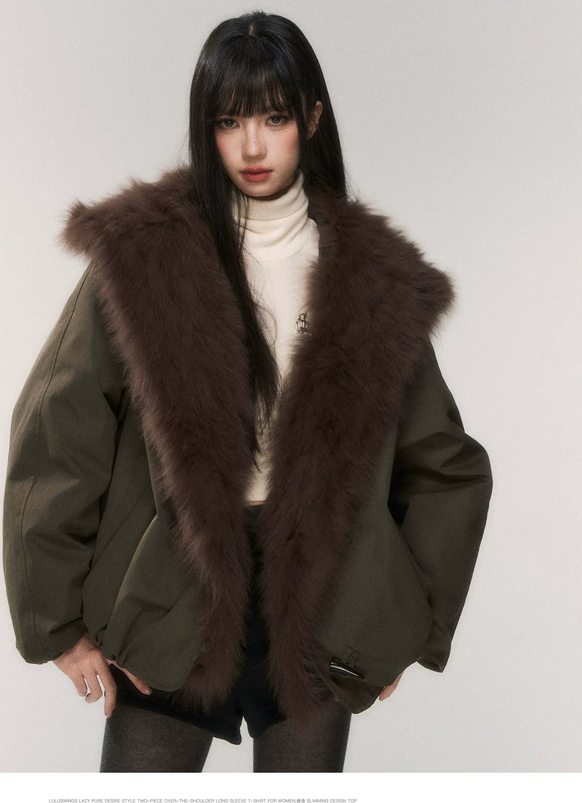 Goose Down Fox Fur Jacket