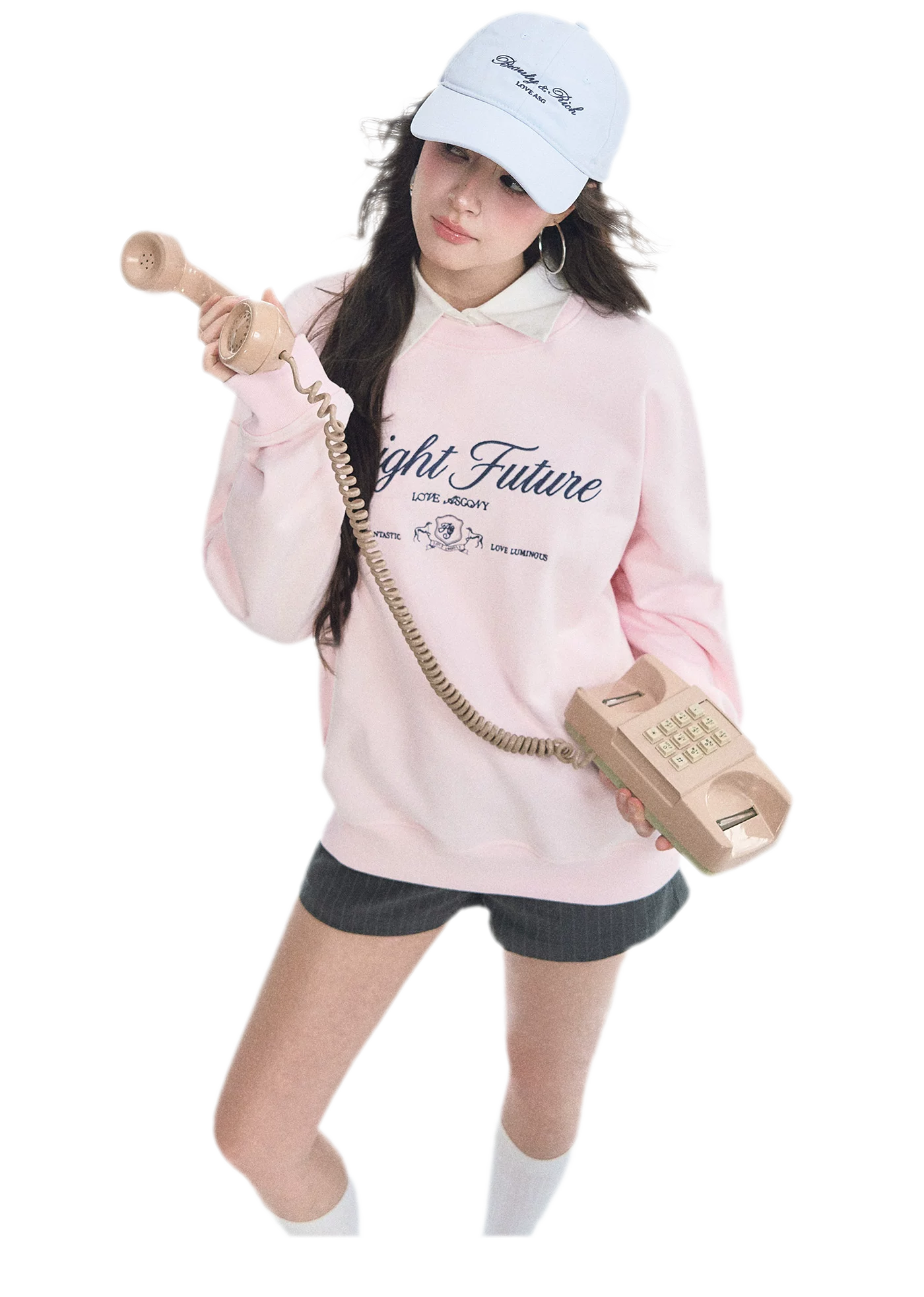 Embroidered Graphic Crewneck Sweatshirt