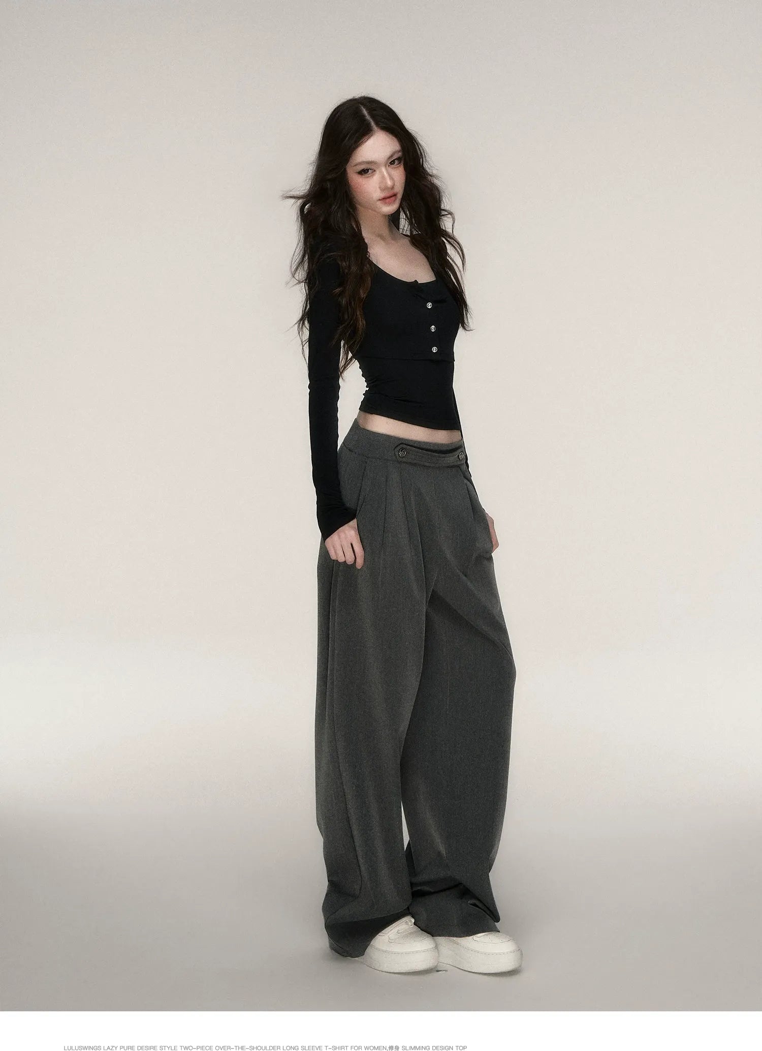 Soft Fitted Layered Top Set