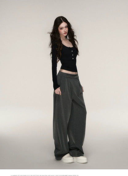Soft Fitted Layered Top Set