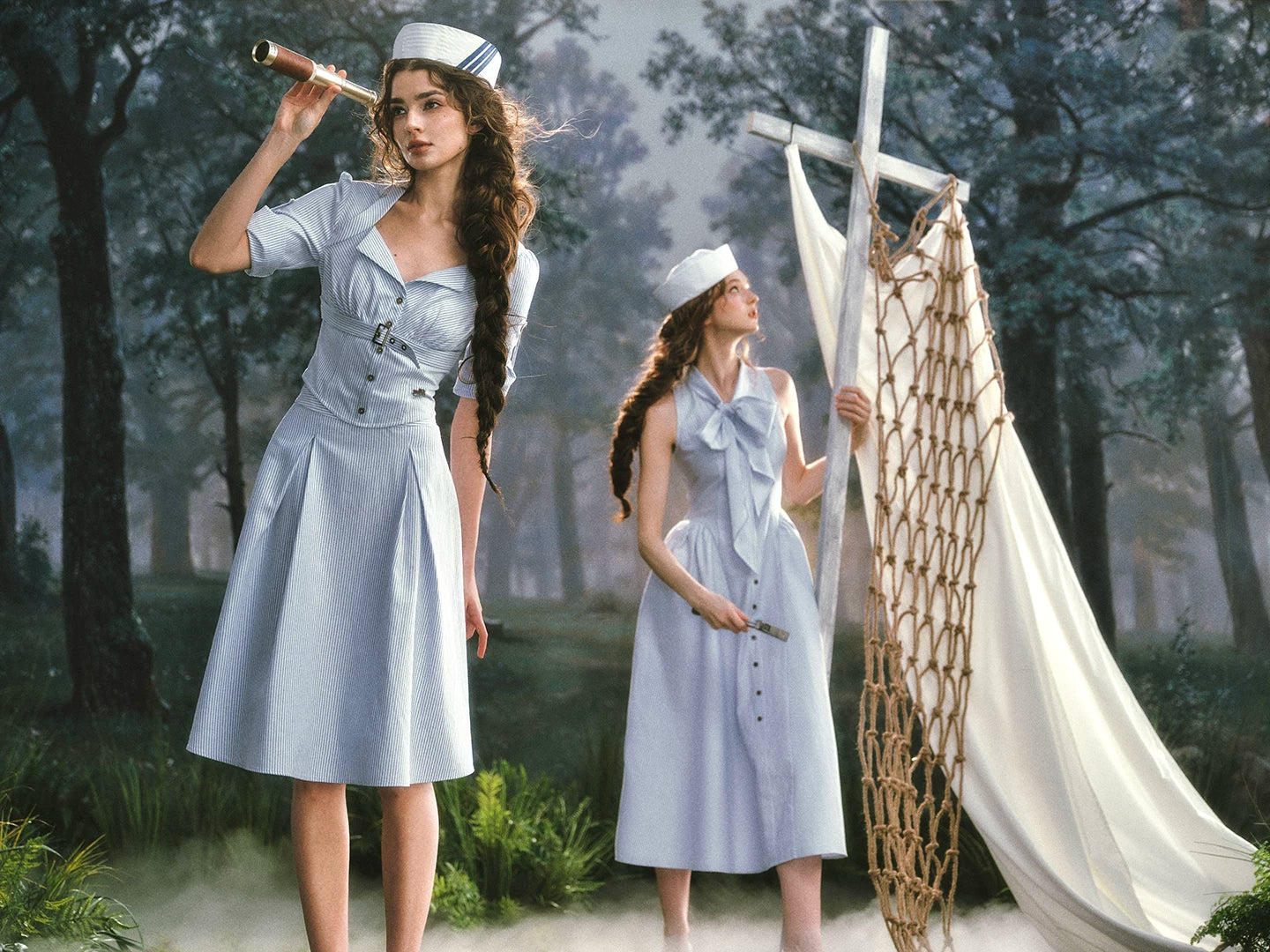 Nautical Lover Blue Stripe Shirt &amp; Skirt Set