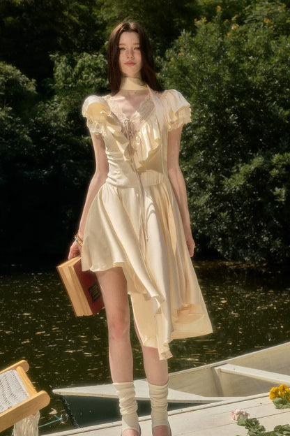 Lace V-Neck Dress