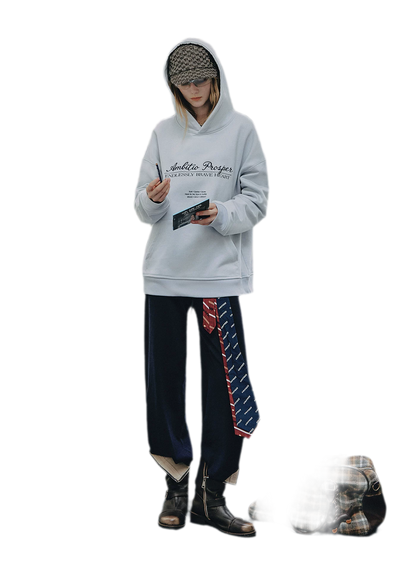 Embroidered Cotton Hooded Sweatshirt