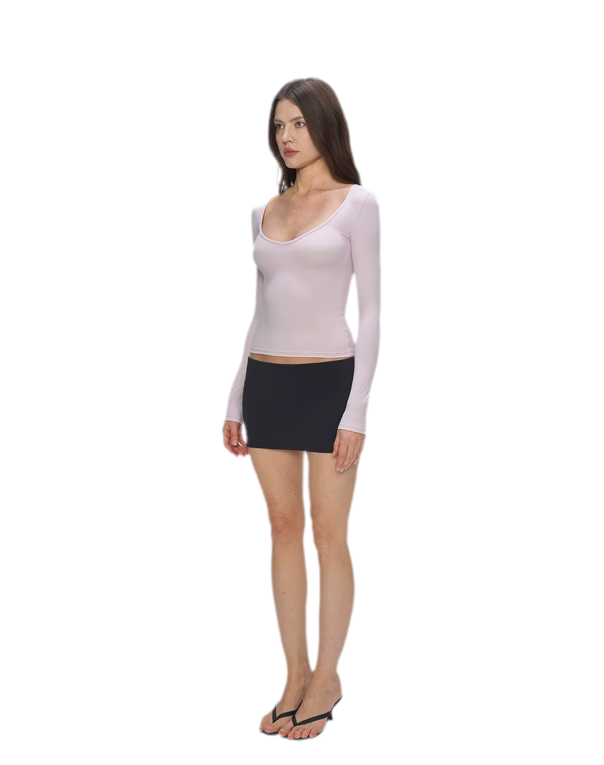 Bare-Feel V-Neck Top