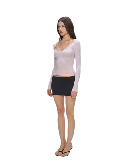 Bare-Feel V-Neck Top