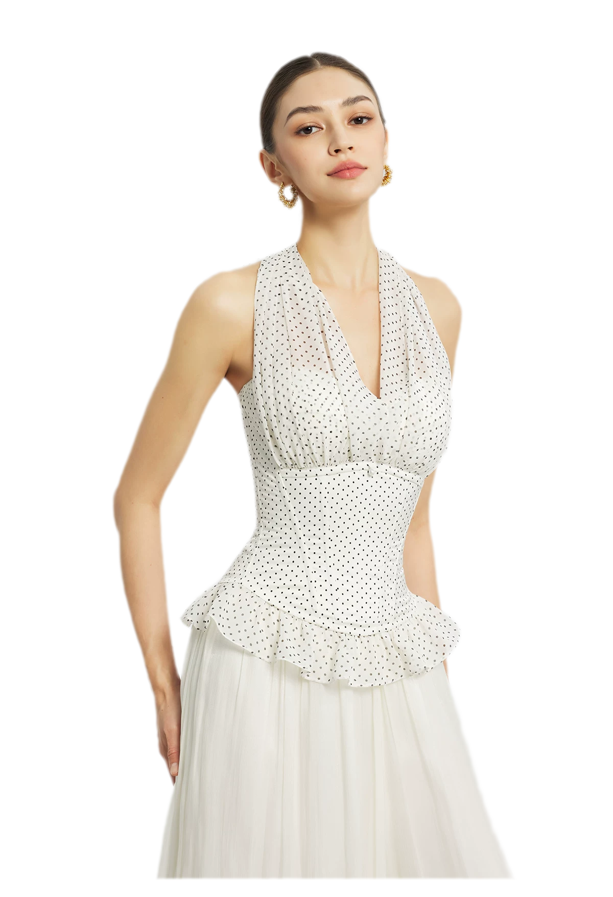 Nanyang Chiffon Halter Bustier