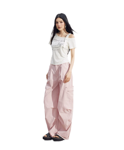 One-Shoulder Butterfly Tee