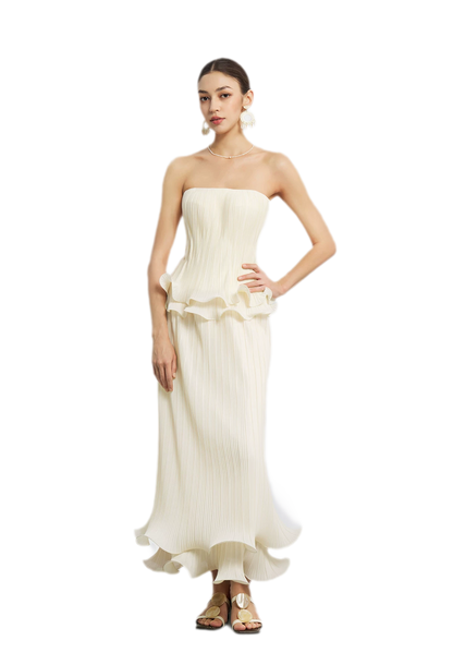 Cloud Pleated Corset Top