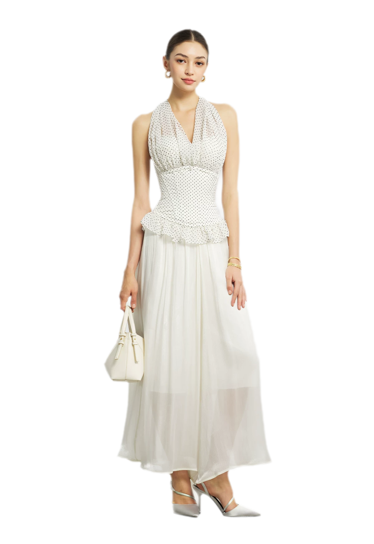 Nanyang Chiffon Halter Bustier