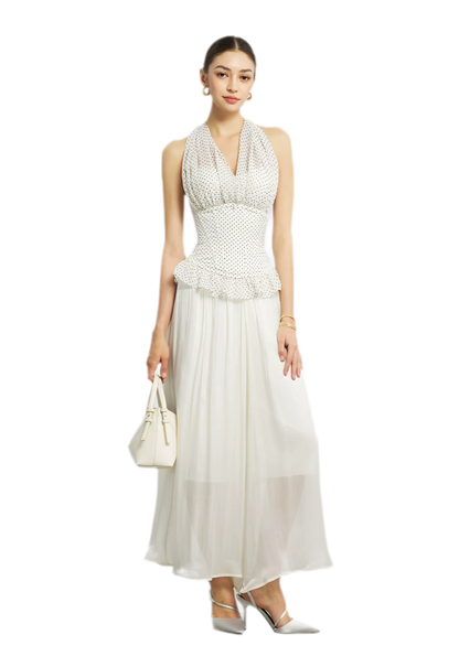 Nanyang Chiffon Halter Bustier