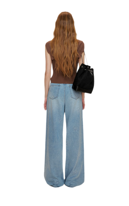 Soft Tencel Navy Shawl Tank