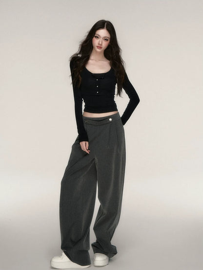 Soft Fitted Layered Top Set