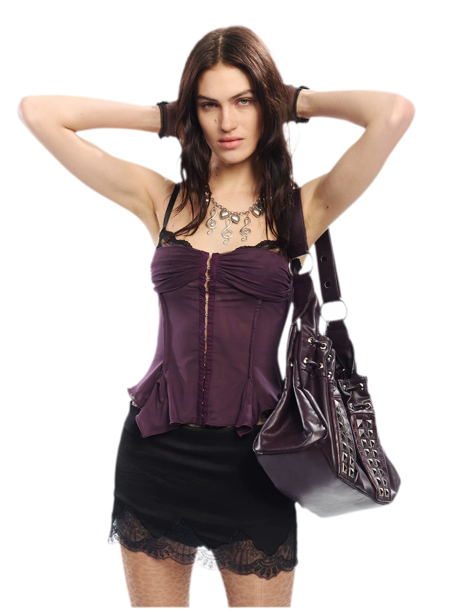 Original Lace Splicing Mesh Camisole