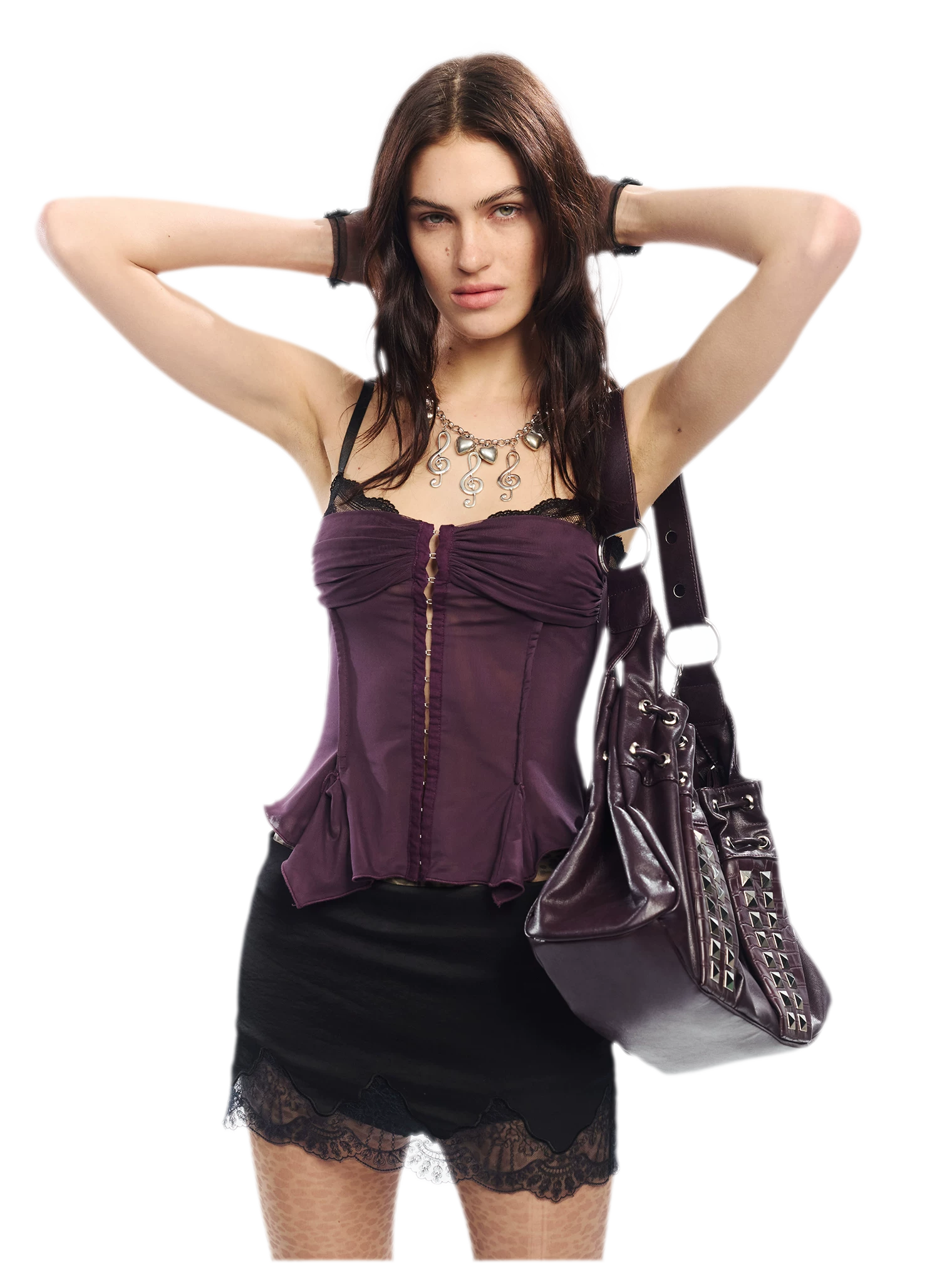 Original Lace Splicing Mesh Camisole