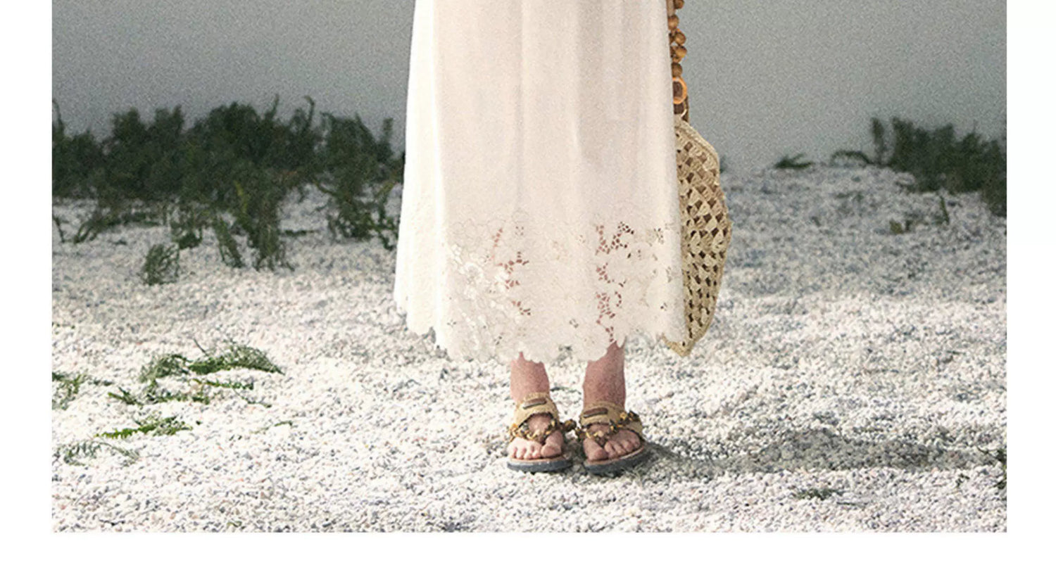 "Summer Breeze on Cloud Shoulders" French Lace Two-Piece