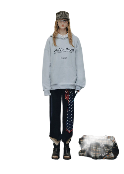 Embroidered Cotton Hooded Sweatshirt
