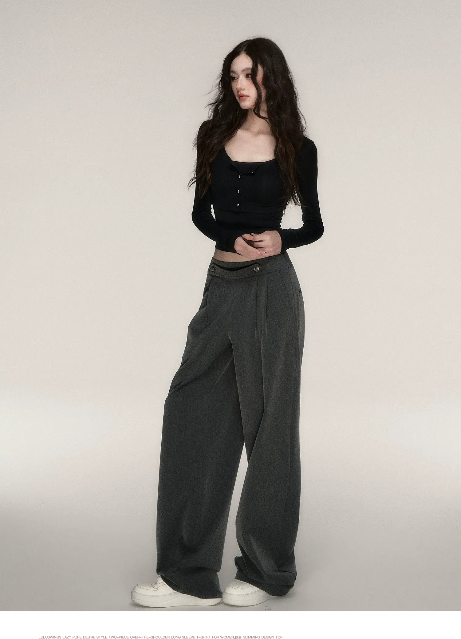 Soft Fitted Layered Top Set