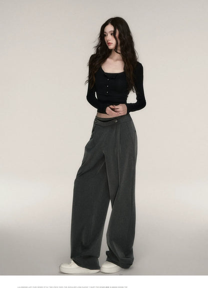 Soft Fitted Layered Top Set