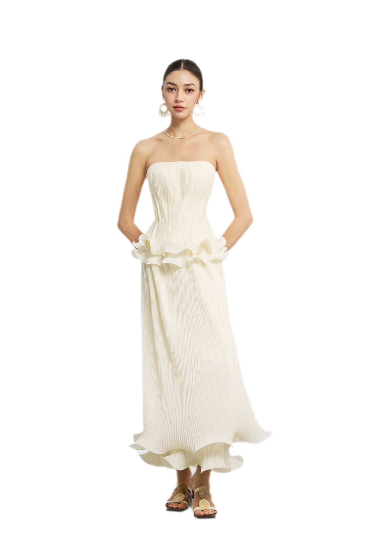 Cloud Pleated Corset Top