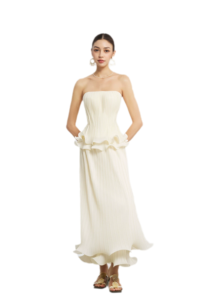 Cloud Pleated Corset Top