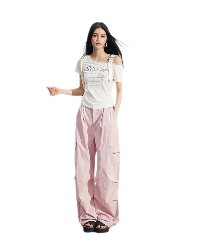 One-Shoulder Butterfly Tee