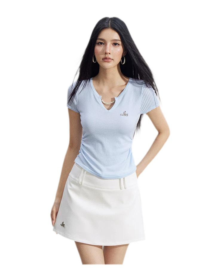 Tailored A-Line Mini Skort