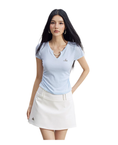 Tailored A-Line Mini Skort