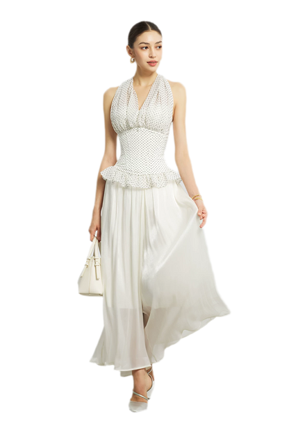 Nanyang Chiffon Halter Bustier