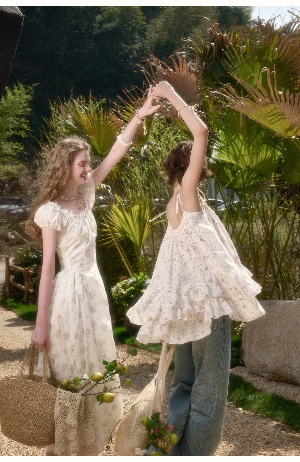 Cream Rose Holiday Rose Dress