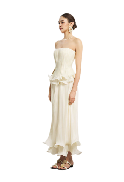 Cloud Pleated Corset Top