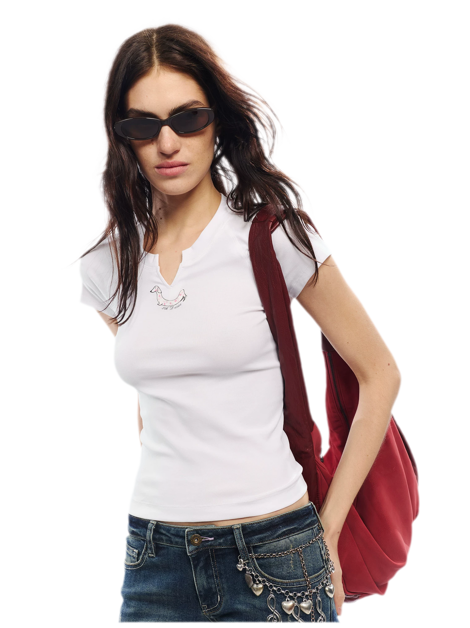 Summer V-neck Slim Fit T-shirt