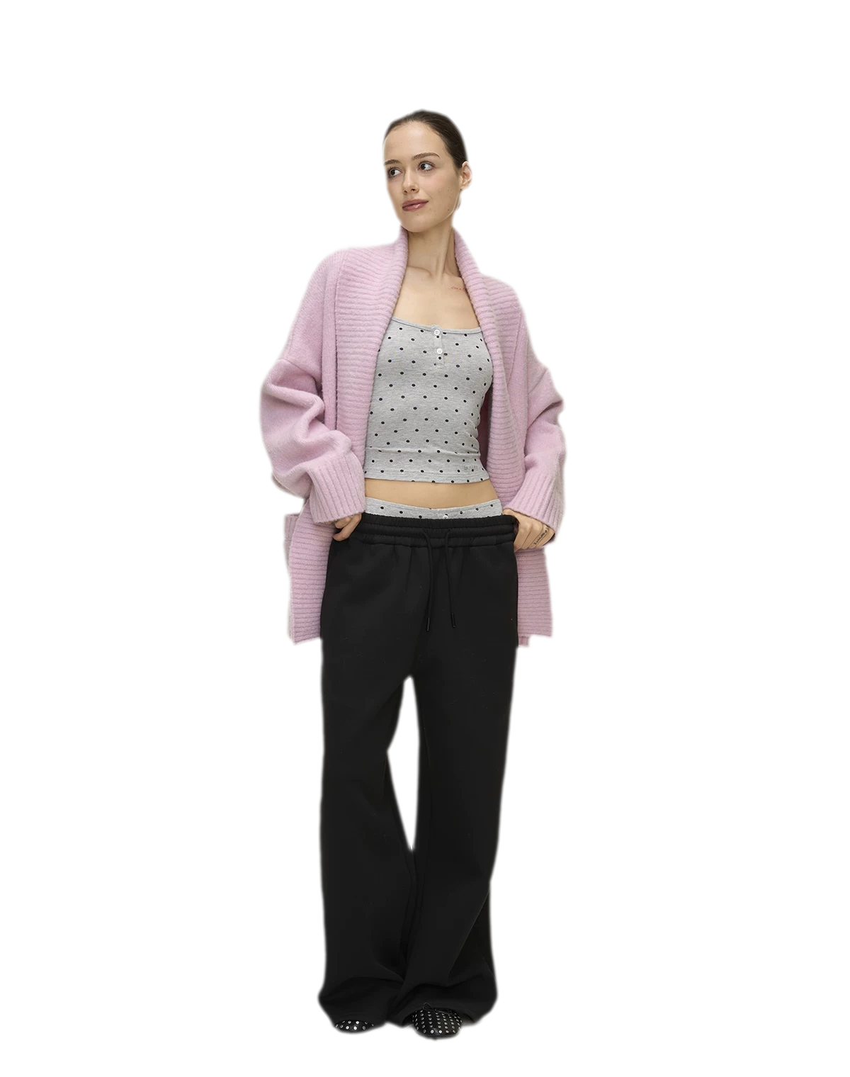 Polka Dot Embroidered Set