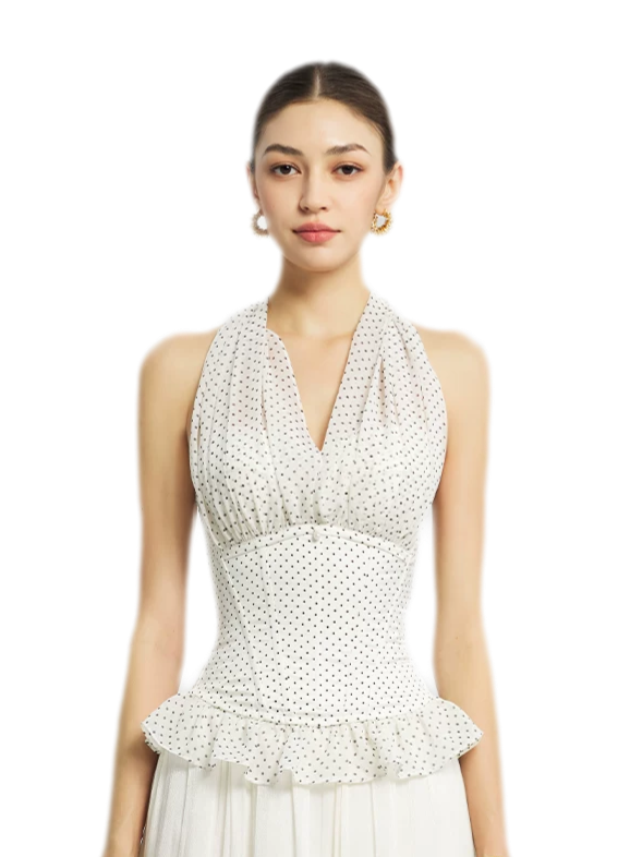 Nanyang Chiffon Halter Bustier